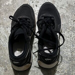 Nike Air Black Mesh Sneakers with White Details